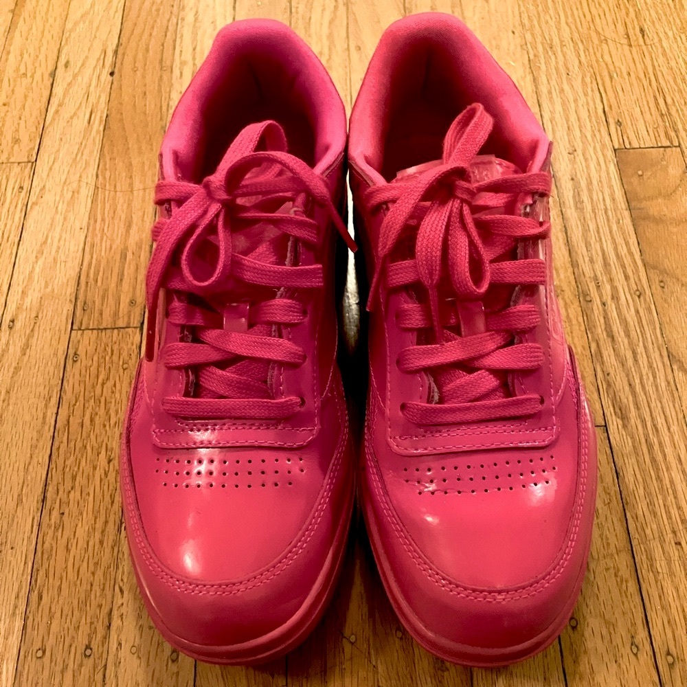 Reebok Cardi B Club C Double Sneakers, Pink, Women’s Size 7 - Picture 6 of 7